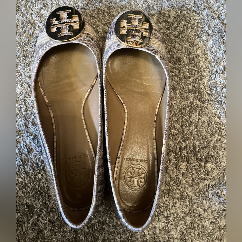 Tory Burch Women's Tan Ballet Flats